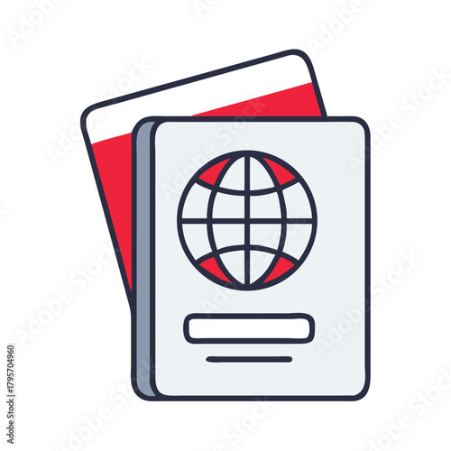 Passport and identification card for travel and identification purposes  