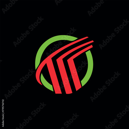 letters t text logo design vector