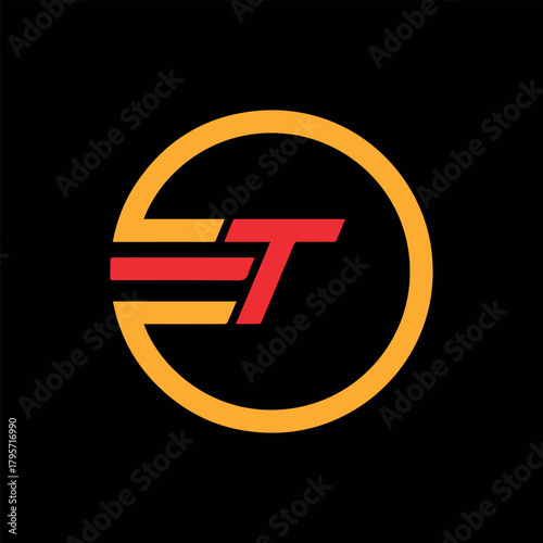letters t text logo design vector