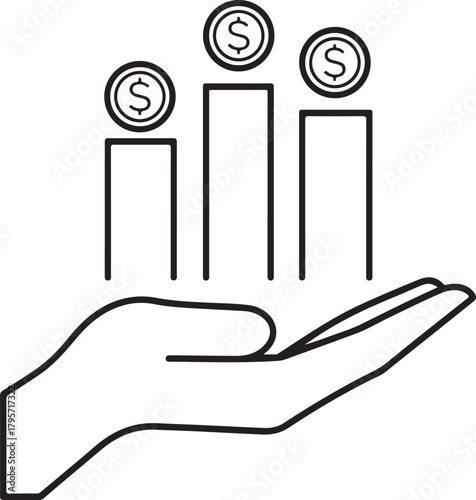 Budget icon set. Containing expense, money management, cash flow, savings, spending, income, allocation, cost estimate and more
