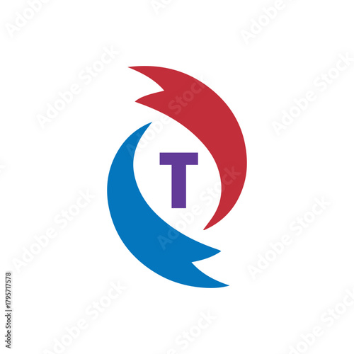 letters t text logo design vector
