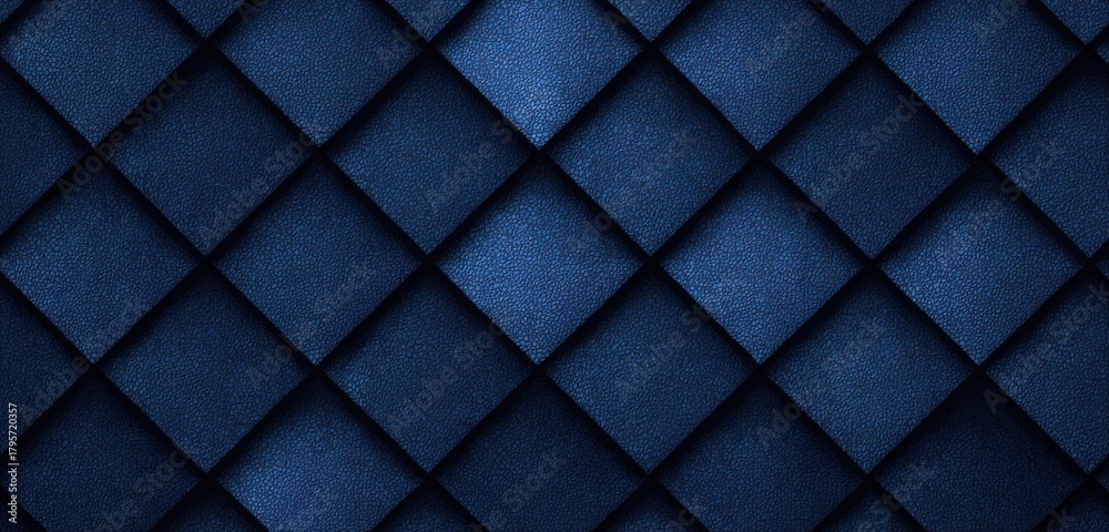 Obraz premium A blue background with squares of different sizes