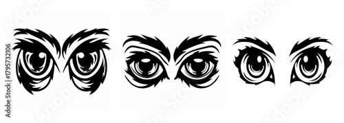 Intense owl eyes close up black and white drawing powerful gaze mysterious wildlife wildlife eyes