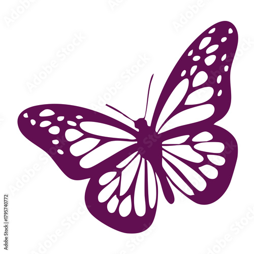 butter flay tattoo design. Vector illustration