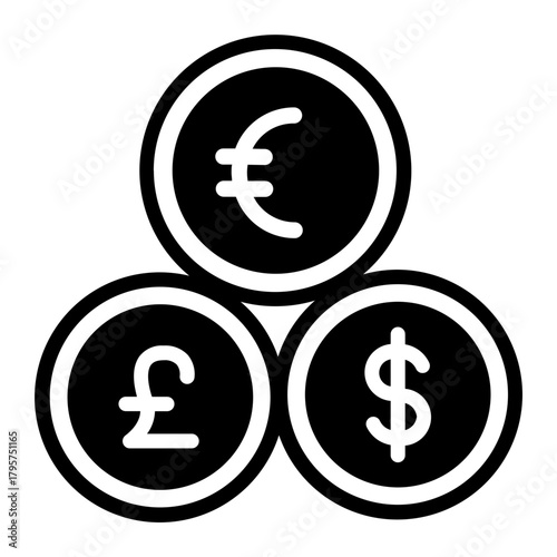 Принти на полотні currency