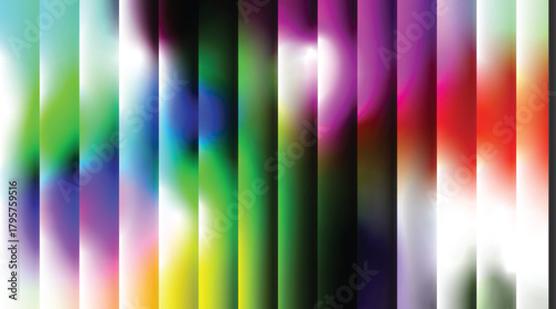 Dynamic color spectrum background with vertical gradient strips showcasing a smooth and modern blend