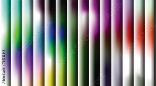 Set of 15 vibrant gradient strips with smooth color transitions suitable for modern background graphics