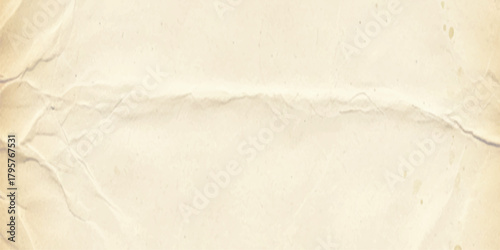 Photos Vintage crumpled paper texture background with aged and folded details, beige