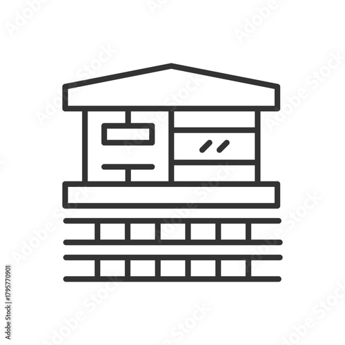 Railway Station Icon - Rail Station Icon