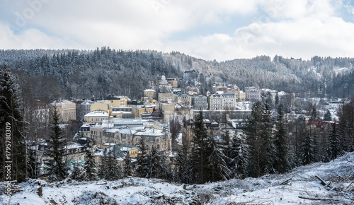 Panorama Marienbad im Winter