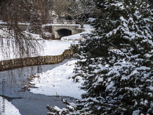 Kurpark Marienbad im Winter