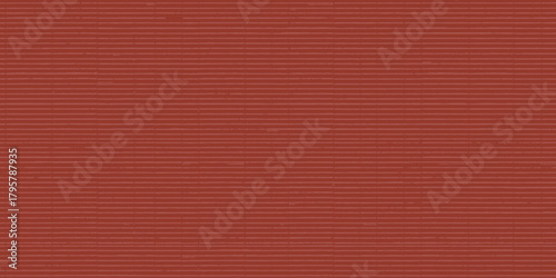 A horizontal view of a textured reddish brown surface with a corrugated pattern and subtle highlights