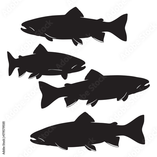 Brook Trout silhouettes