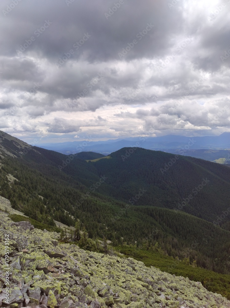Obraz premium mountain landscape with clouds