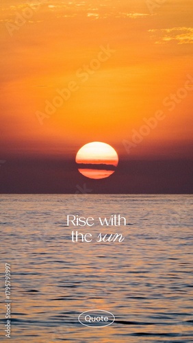 Morning quote mobile wallpaper template