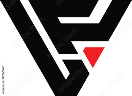 LF alphabet letter logo and monogram logo design