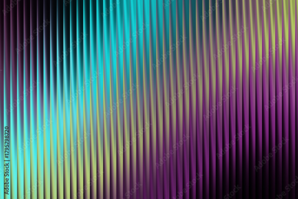 Fototapeta premium A nice vibrant abstract background with vertical stripes in shades of black purple golden teal and yellow colors