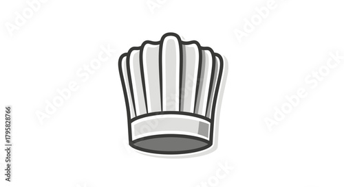 Chef's Hat Illustration, Creative Art for Cooking, Kitchen Environment, Graphic Design Concept