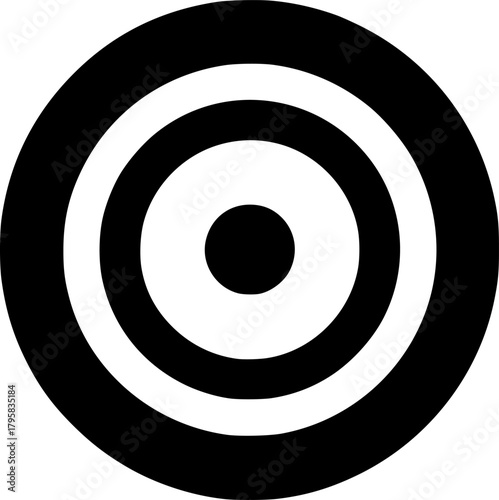 bullseye vector flat icon

