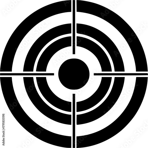 bullseye vector flat icon
