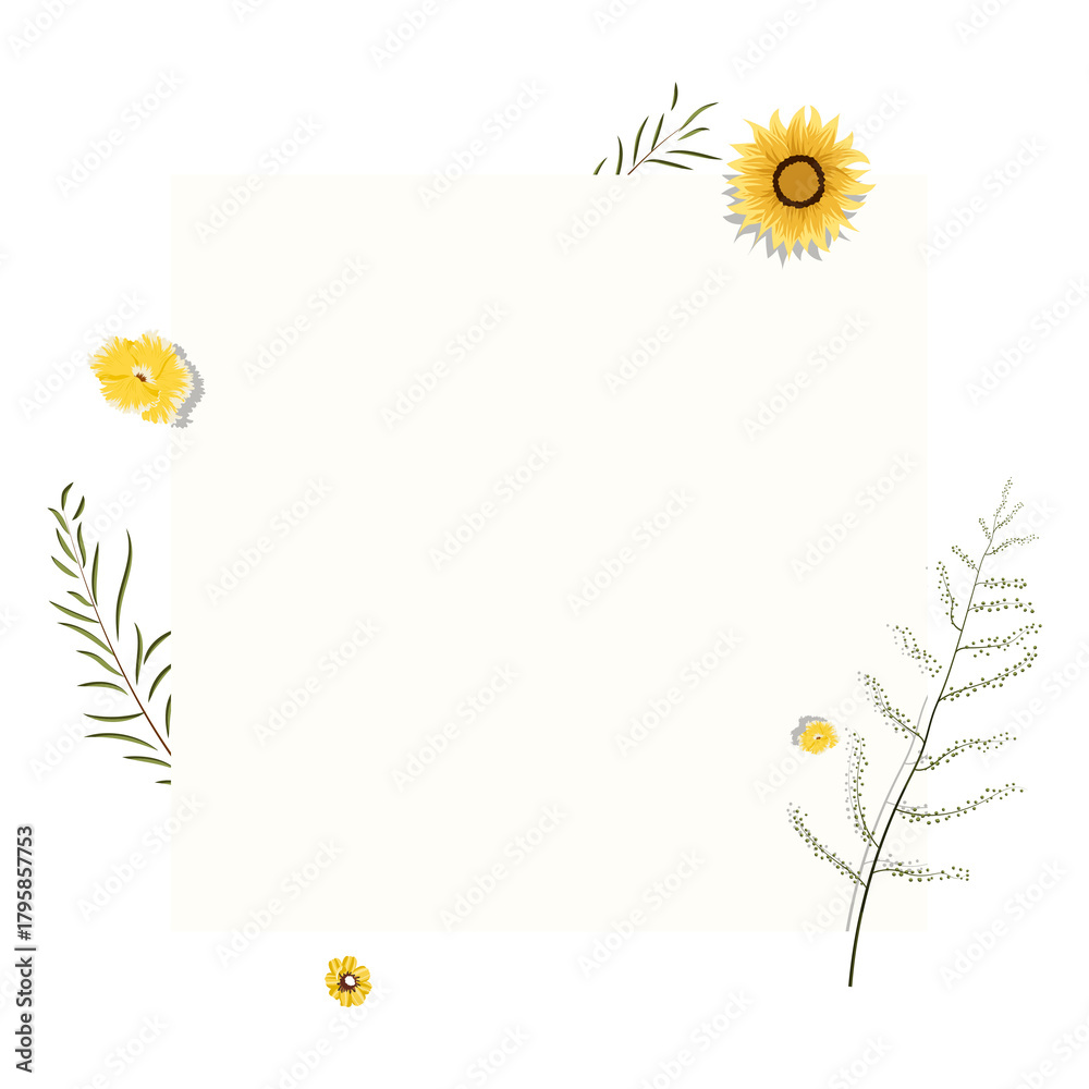 Obraz premium Spring flowers png badge, transparent background
