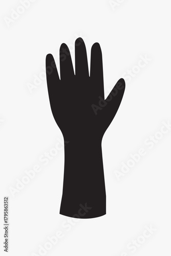 Raised hand, human rights clipart vector
