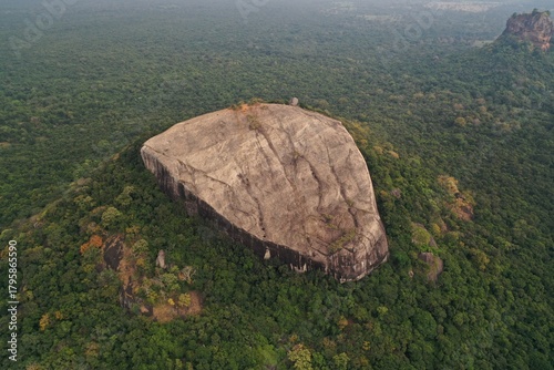 Pidurangala Rock, Sri Lanka. The largest stone in the world