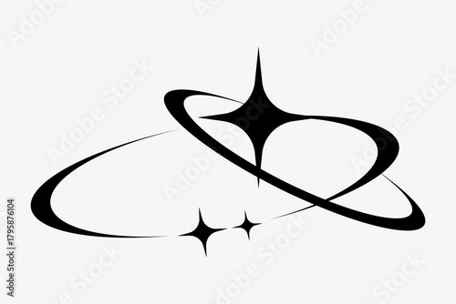 Abstract cosmic starry design vector