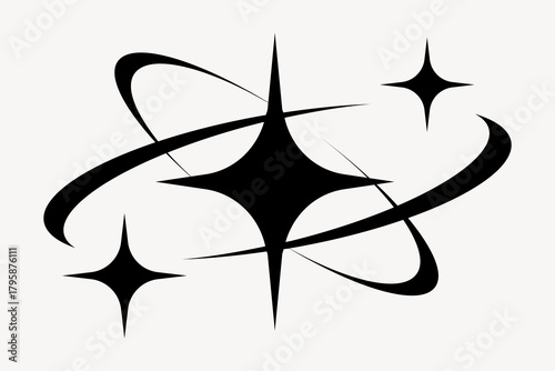 Abstract cosmic star design vector