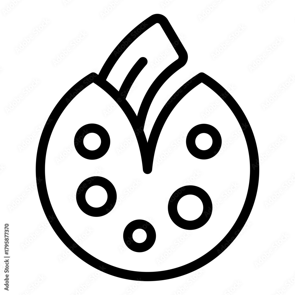 Fototapeta premium fortune cookie icon vector