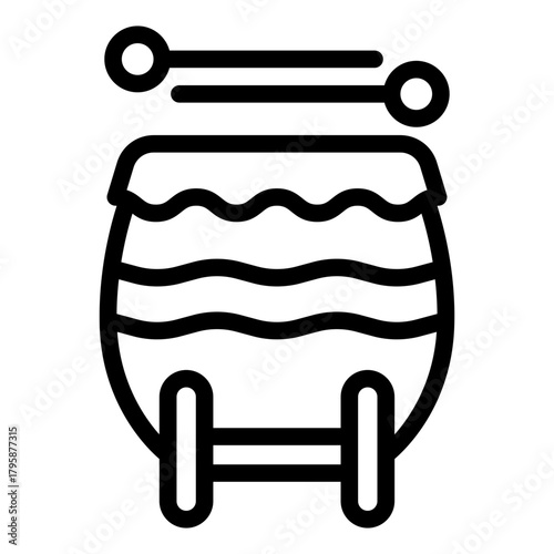 drum icon vector