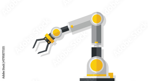 Flat, articulated robot arm