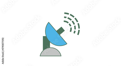 Dish antenna transmits