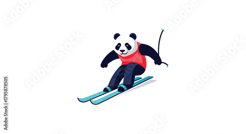 Panda skier (2)
