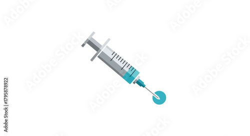 Graphic image of a syringe