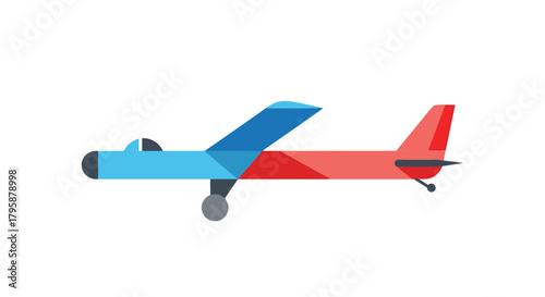 Flat airplane