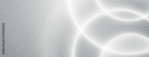 Abstract light gray background, soft circles and dotted halftone pattern texture. Gray background with modern smooth style. Abstract circular gradient background, halftone dotted texture vector