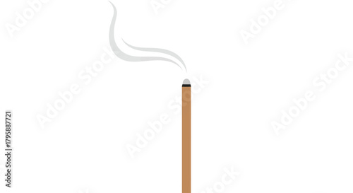 Incense stick burning