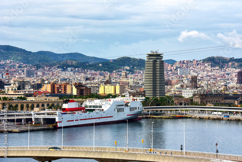 Aerial view of Barcelona