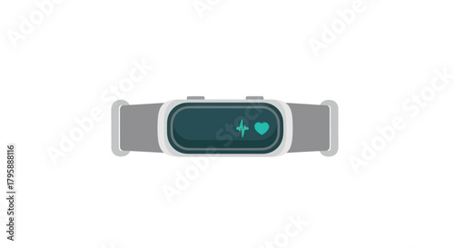 Isolated grey smartwatch