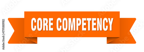 core competency ribbon isolated on transparent background. core competency ribbon