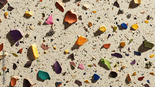 Minimal Terrazzo Background with Colorful Chips