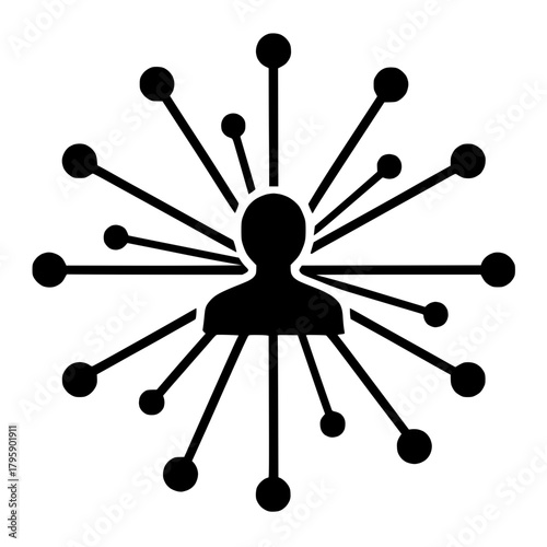 Central Hub Person in Radial Network