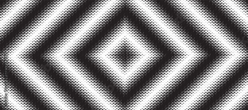Triangle diamond halftone pattern background. Abstract geometric backdrop with trendy mosaic effect. Dynamic fade.