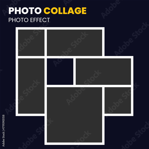 Modern Photo Collage Layout with Multiple Portraits