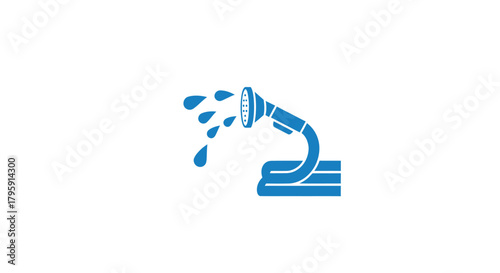 Blue shower icon