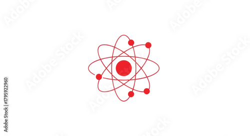 Red atom icon