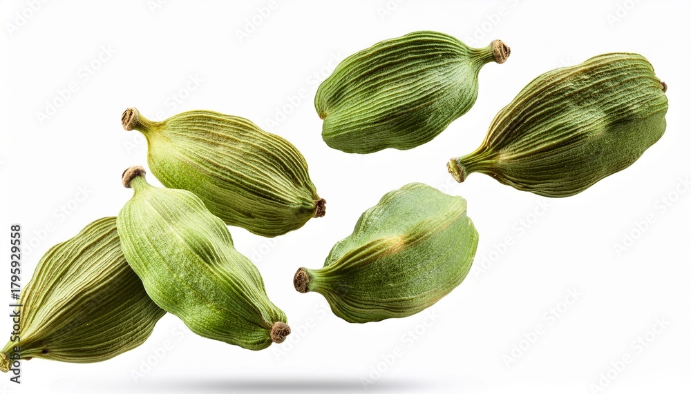 custom made wallpaper toronto digitalFalling Green Cardamom Pods Isolated On A Transparent White Background Clipping Path