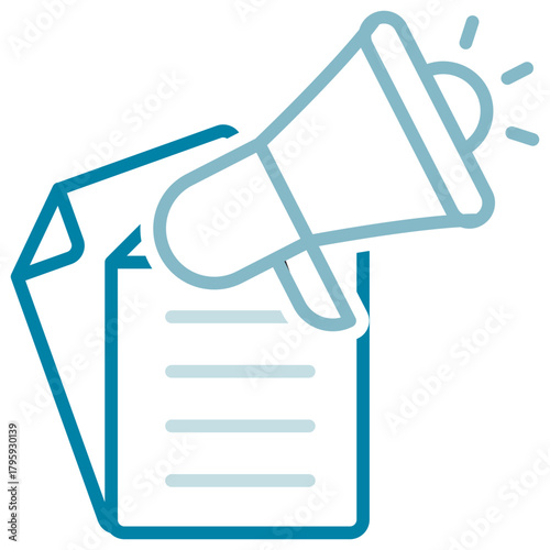 Publication Dual Tone Outline Icon