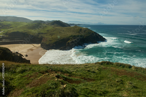 Scenic Coastal Cliffs and Turquoise Ocean Waves